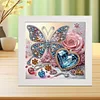 5D DIY Partial Special Shaped Drill Diamond Painting Butterfly Art19.2x19.2cm