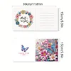 6Pcs Diamond Painting Butterfly Greeting Card for Holiday Party Favors
