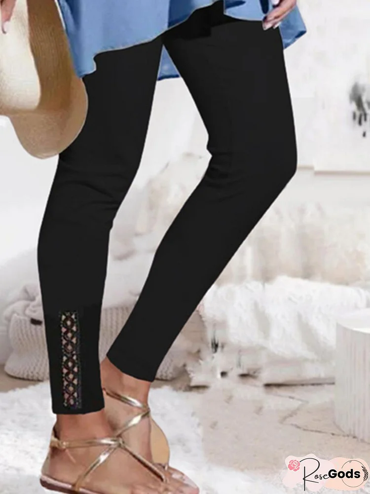 Plain Fit Casual Pants