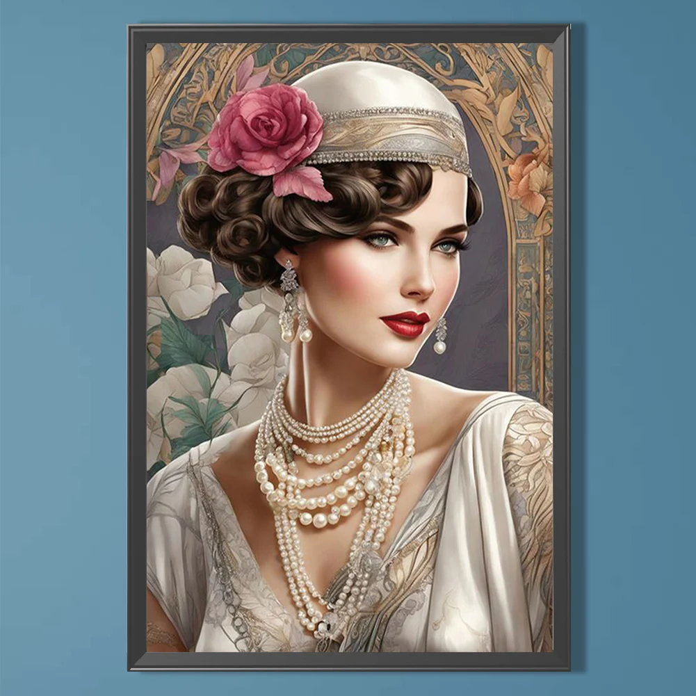 Diamond Painting - Full Round Drill - Lady(Canvas|40*60cm)