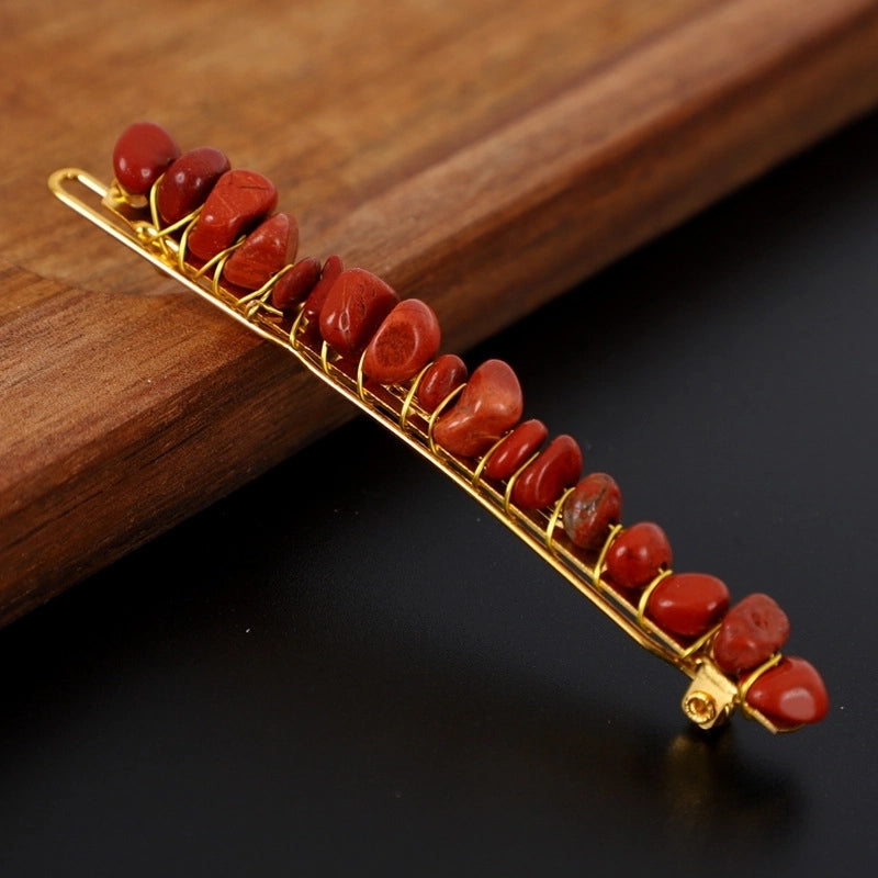 Women’s Retro Geometric Natural Crystal Hair Clip