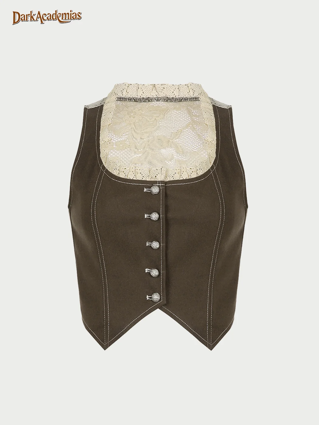 British-inspired Lace Vest / DarkAcademias /Darkacademias