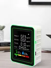 6 In 1 Air Quality Monitor PM2.5 CO2 HCHO TVOC Detector for Warehouse Laboratory
