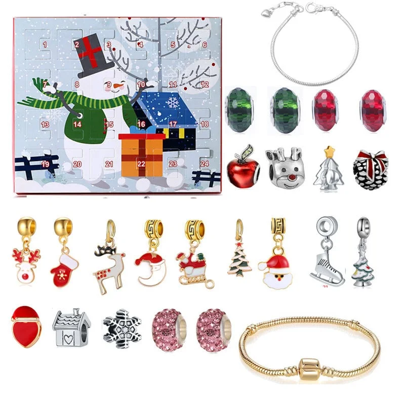 Hot Sale🎁24 Pcs DIY Christmas Advent Calendar Bracelets Set