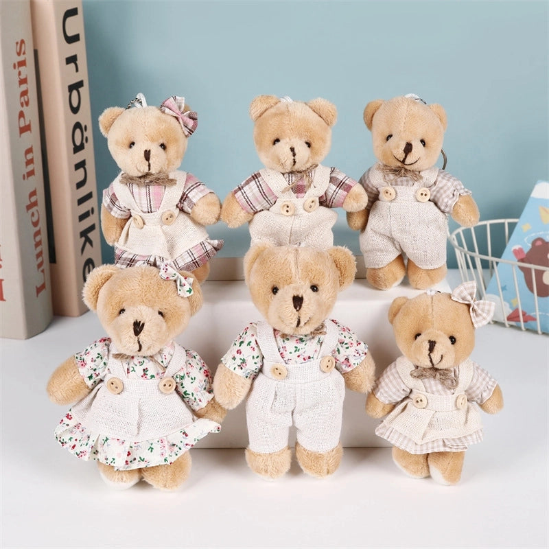 Cute Bear PP Cotton Unisex Bag Pendant Keychain