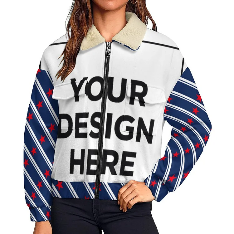 Personalized  Design Premium Women&rsquo;s Double Zipper Jacket-Multiple images