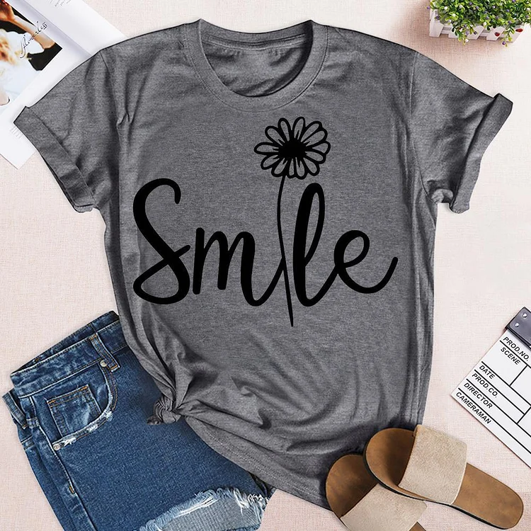 Smile T-Shirt Tee --Annaletters