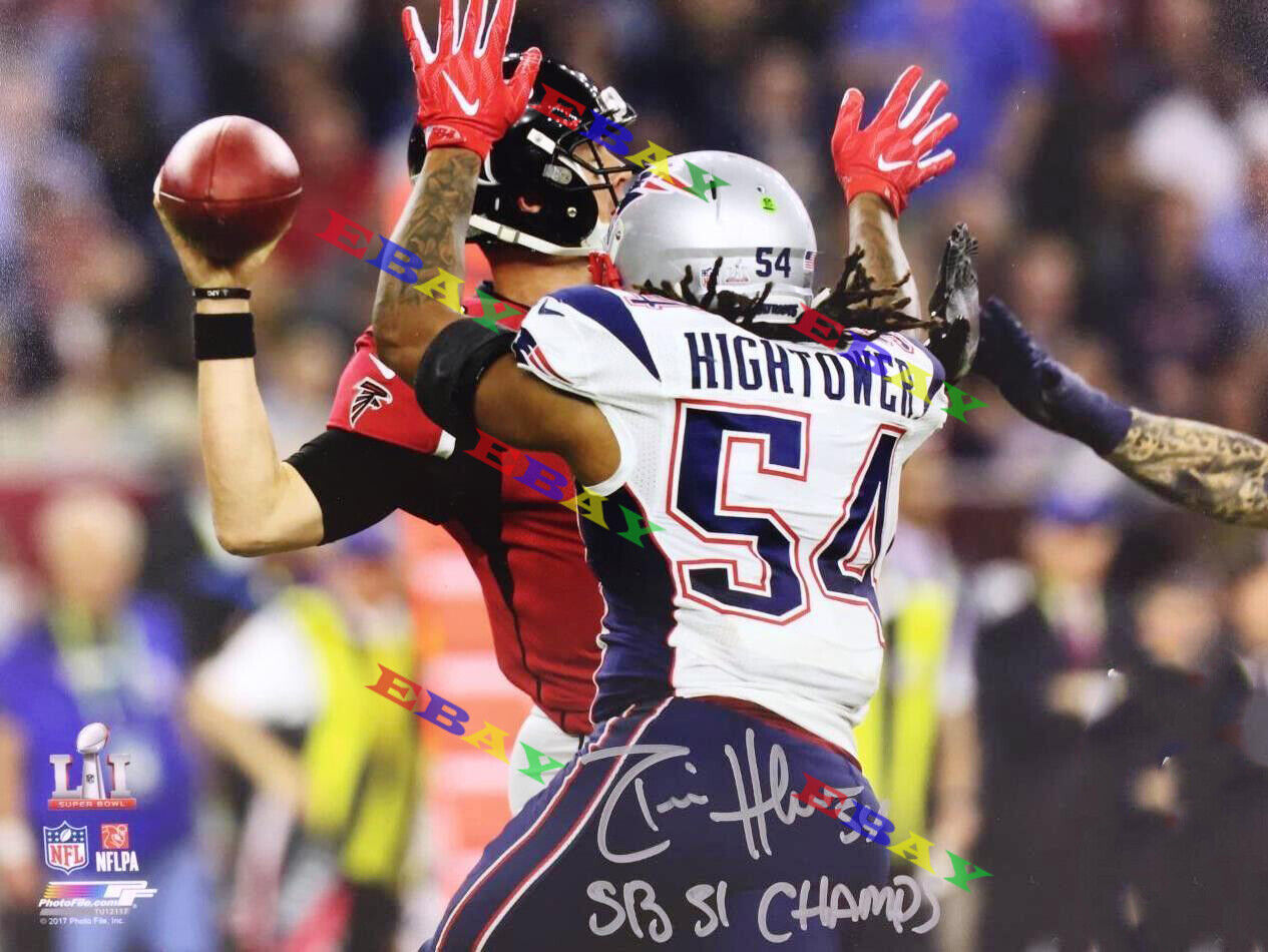 DONTA HIGHTOWER PATRIOTS Signed 8x10 Photo Poster painting Reprint