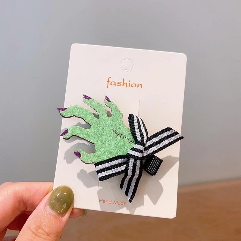 Halloween Cool Style Girl’S Pumpkin Cat Ghost Felt Hair Clip