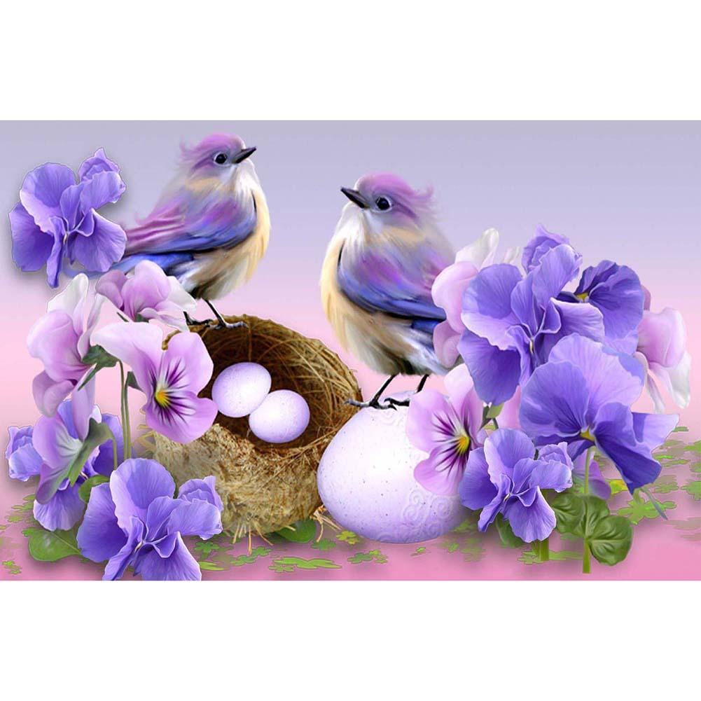 

(Multi-Size) Chatting Birds - Round/Square Drill Diamond Painting - 30*40CM, Square diamond 30*40cm, 501 Original