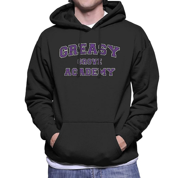 Fortnite Greasy Grove Academy Varsity Text Men's Hooded Sweatshirt
