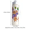 800ml Capybara Cute Water Cup with Straw & Handle Travel Water Bottle for Sports