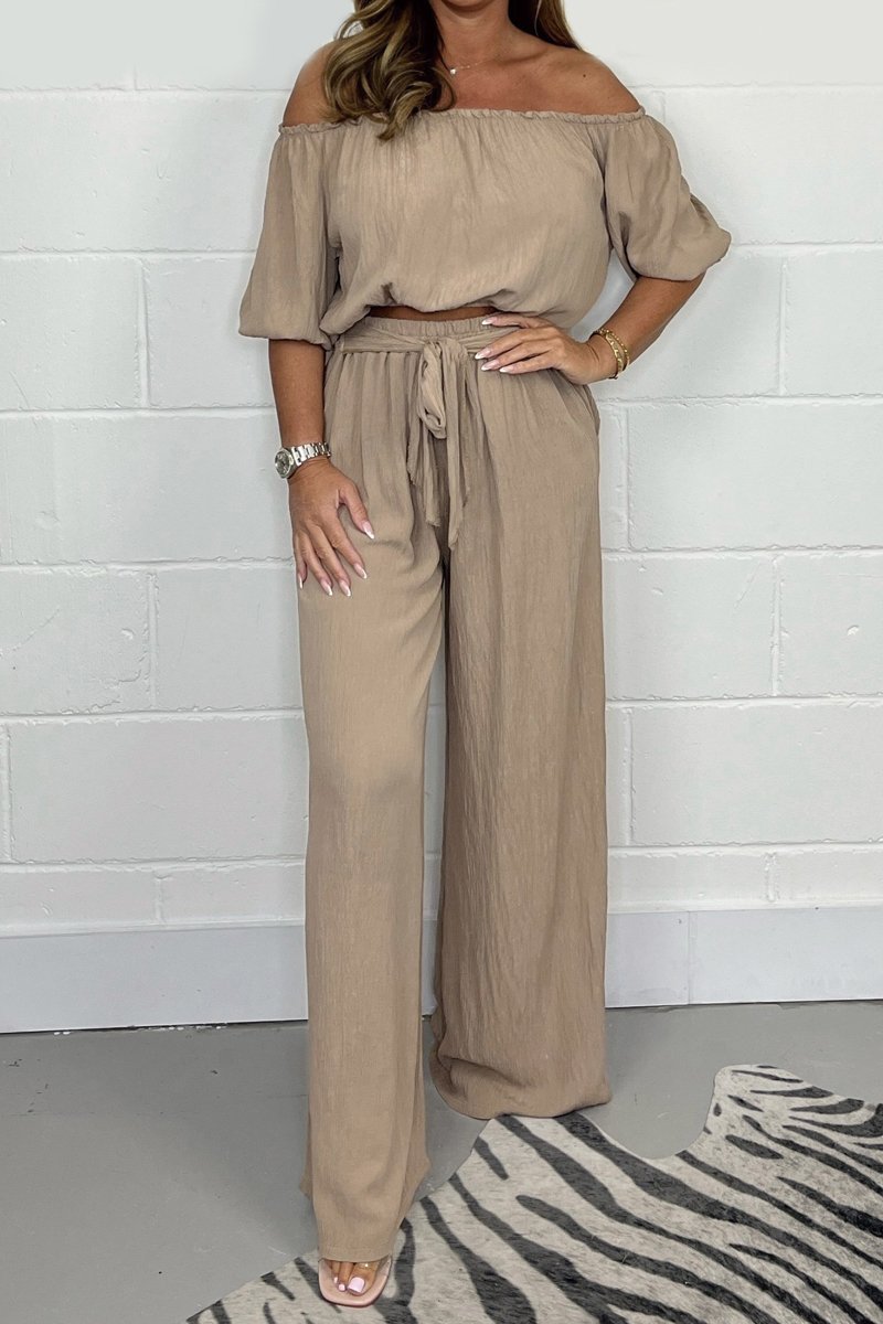 Casual one shoulder suit