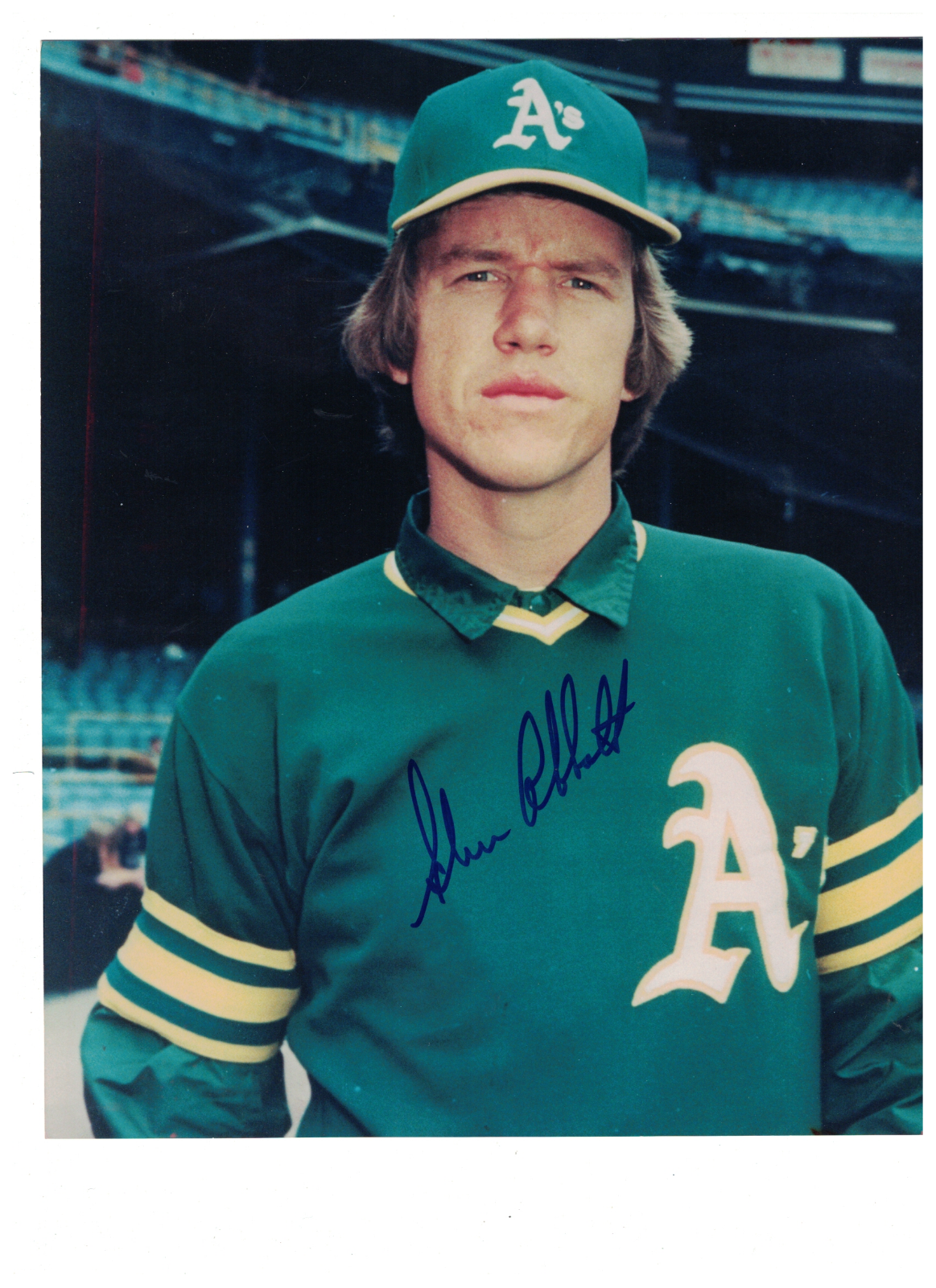 Glenn Abbott Oakland Athletics Signed 8x10 Photo Poster painting W/Our COA RH2