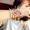 Colorful Dried Flower Acrylic Linen Knitting Bracelets