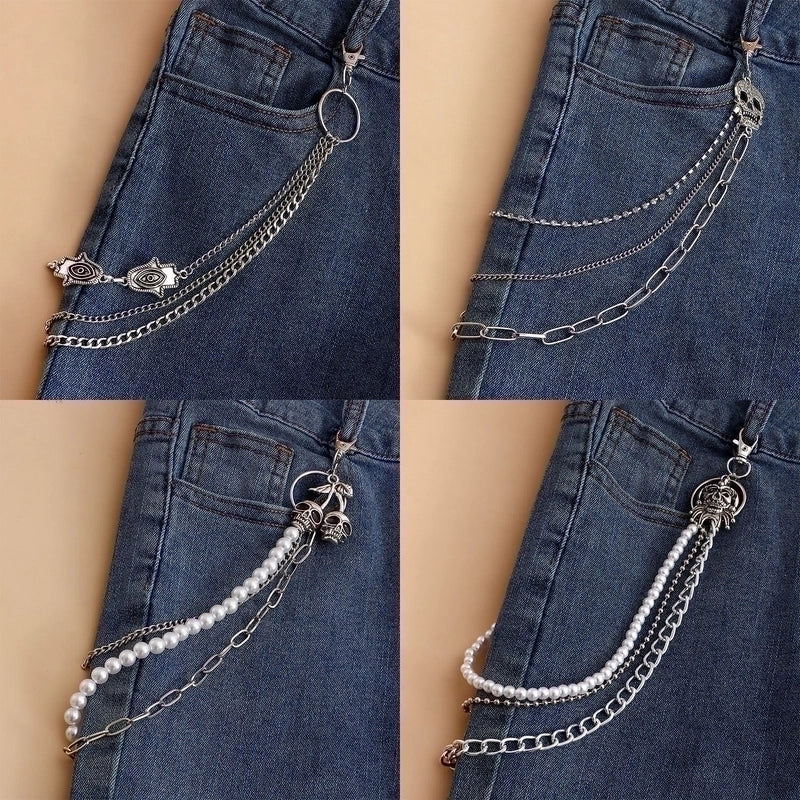 Minimalist Solid Color Metal Women’s Chain Belts