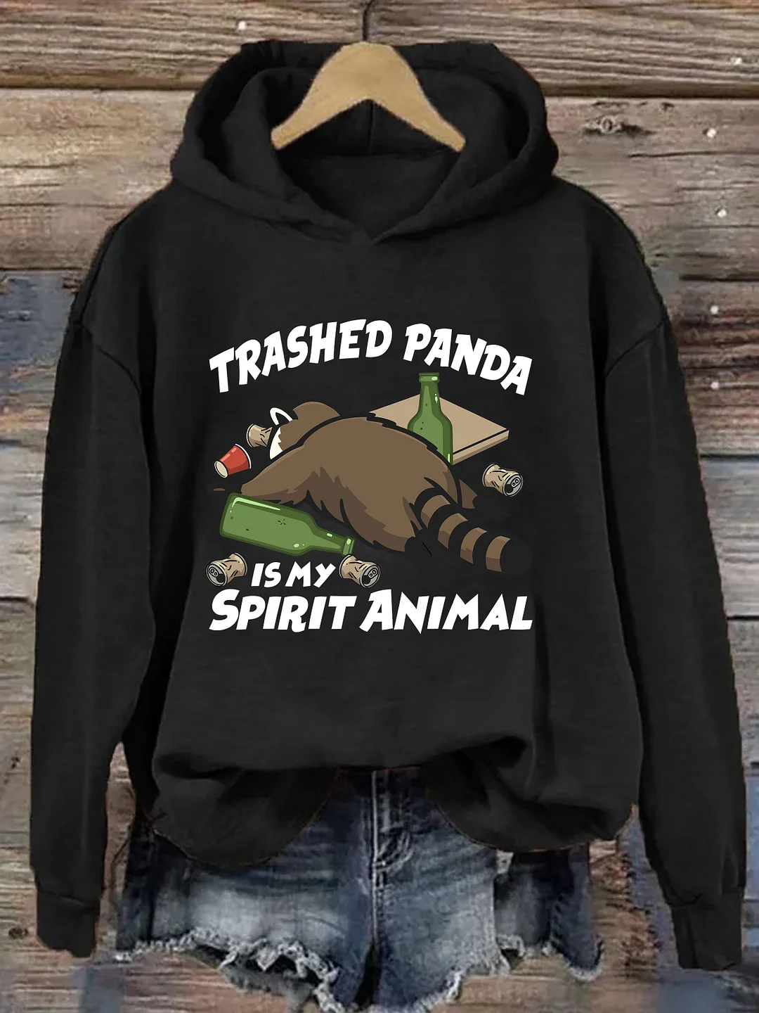 Trashed Panda Is My Spirit Animal Hoodie