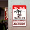 Notice This Is Not A Gun Free Zone - Vintage Metal Signs - 20*30cm/30*40cm - Warning