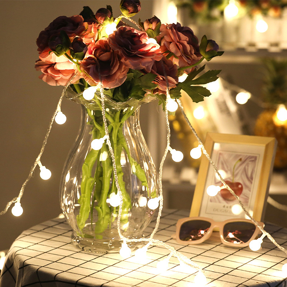 

50 LED Waterproof Fairy Wedding-Curtain String Night Light, 501 Original