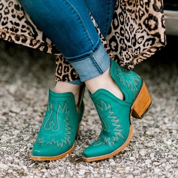 Women Vintge Western Boots