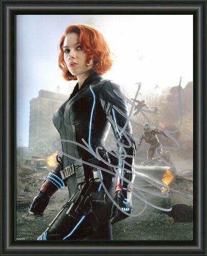 THE AVENGERS - BLACK WIDOW - A4 SIGNED AUTOGRAPHED BY SCARLETT Photo Poster painting POSTER