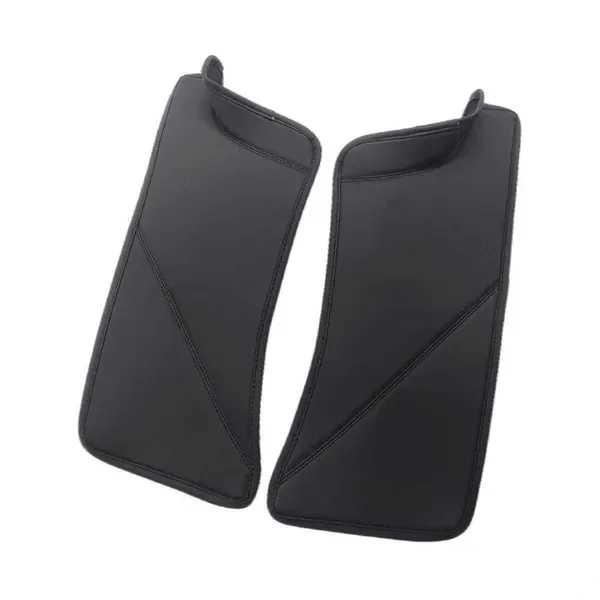 New For Tesla Model Y Rear Leather Padding Fiber Pattern Threshold Welcome Sticker Door Edge Strip 50*18.5*0.5cm