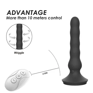 Wireless Remote Control Wiggling & Vibrating Anal Beads