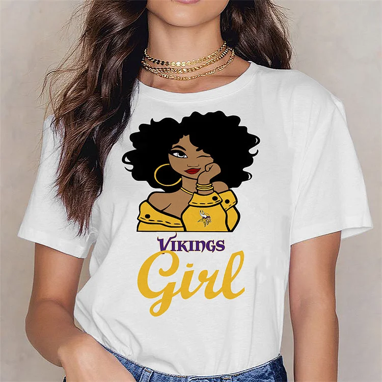 Minnesota Vikings Women's White Relaxed T-Shirt