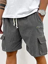 Men's Casual Lace-Up Pocket Shorts