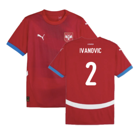Maillot Serbie Branislav Ivanovic 2 Domicile Euro 2024
