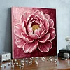 DIY Pearl Painting Peony for Home Wall Decor with Frame(25x25cm)