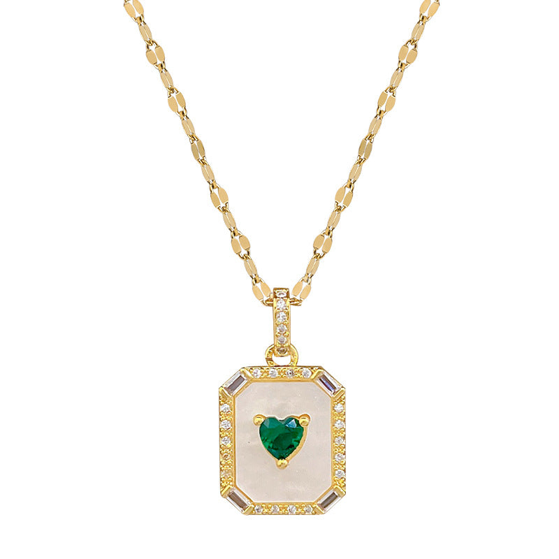 Moon Geometric Stainless Steel Stainless Steel Necklaces