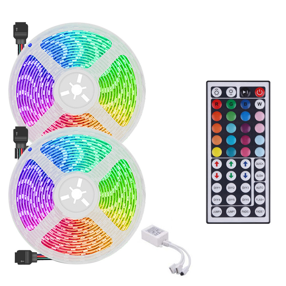

SMD 3528 LED Strip Light RGB Flexible Tape Lamp with Remote Control (10m), 501 Original