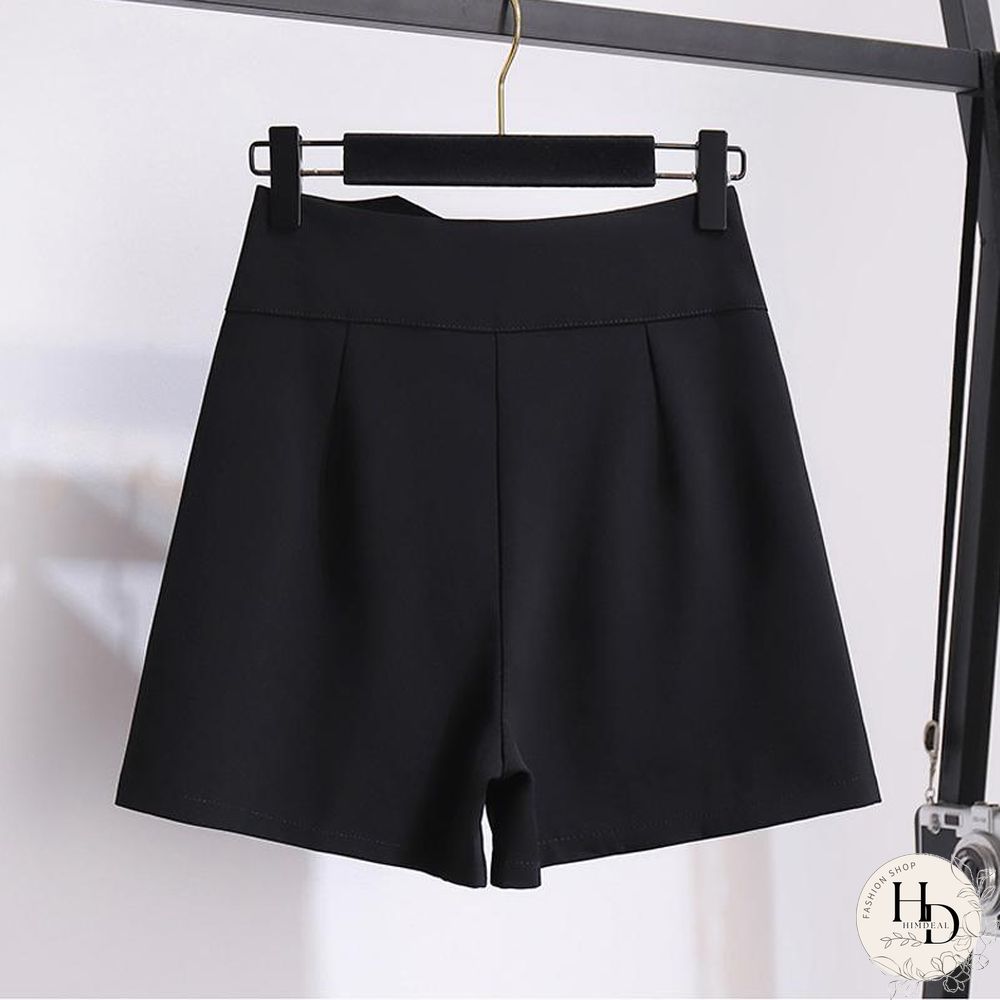 Chic V-Collar Tee+Button Shorts P10770