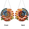 Independence Day Sunflower Double Sided - 5D DIY Pendant