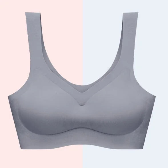 Seamless Fitness Women Solid Underwear Gathers Shockproof Thin Pad Push Up Bra Female Vest Brassiere Bralette Lingerie