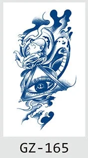 Temporary Waterproof Tattoos Stickers Navigator Compass Totem Flower Juice Ink Men Women Girl Chest Arm Fake Tatoo Drop Shipping