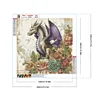 Diamond Painting -DIY Round Drill White Dragon(40x40cm)