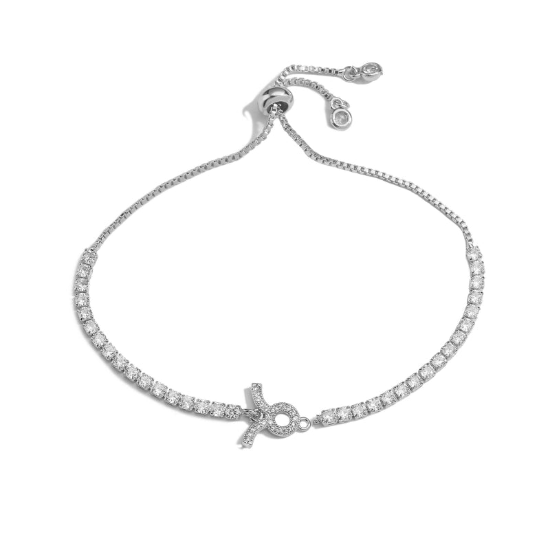 Copper 18K Gold Plated Casual Minimalist Classic Style Plating Inlay Constellation Zircon Drawstring Bracelets