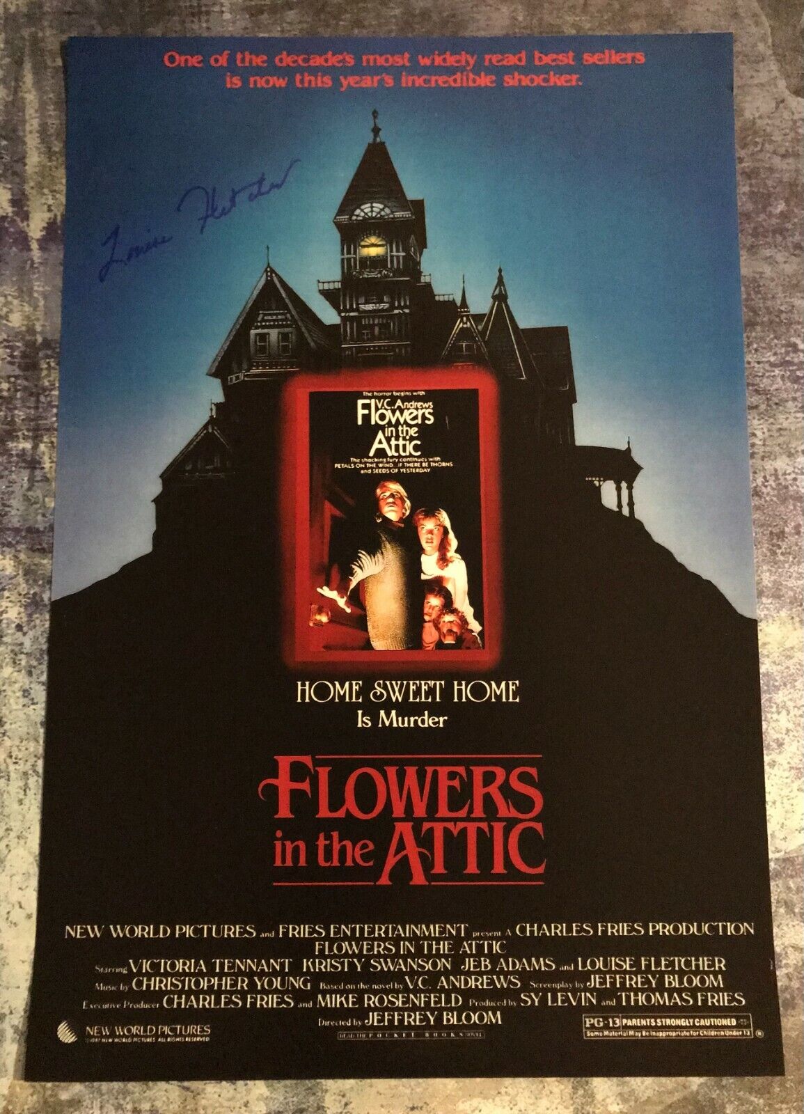 GFA Flowers in the Attic Movie * LOUISE FLETCHER * Signed 12x18 Photo Poster painting L6 COA