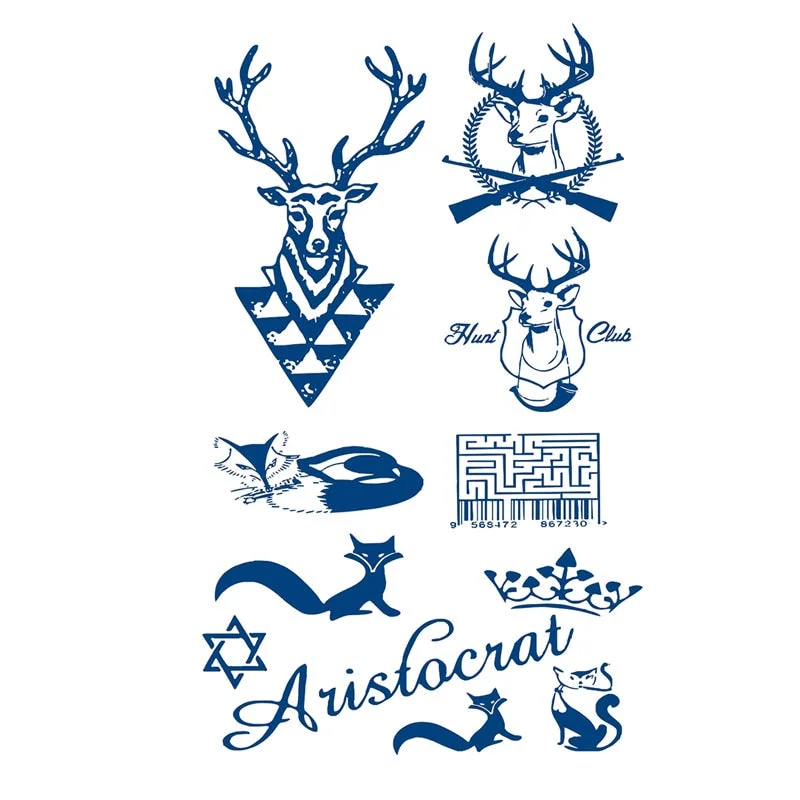 GH1-50 Herbal Juice Tattoo Sticker Semi-permanent Men and Women Long-lasting Waterproof Sweat Plant Juice Tattoo Sticker