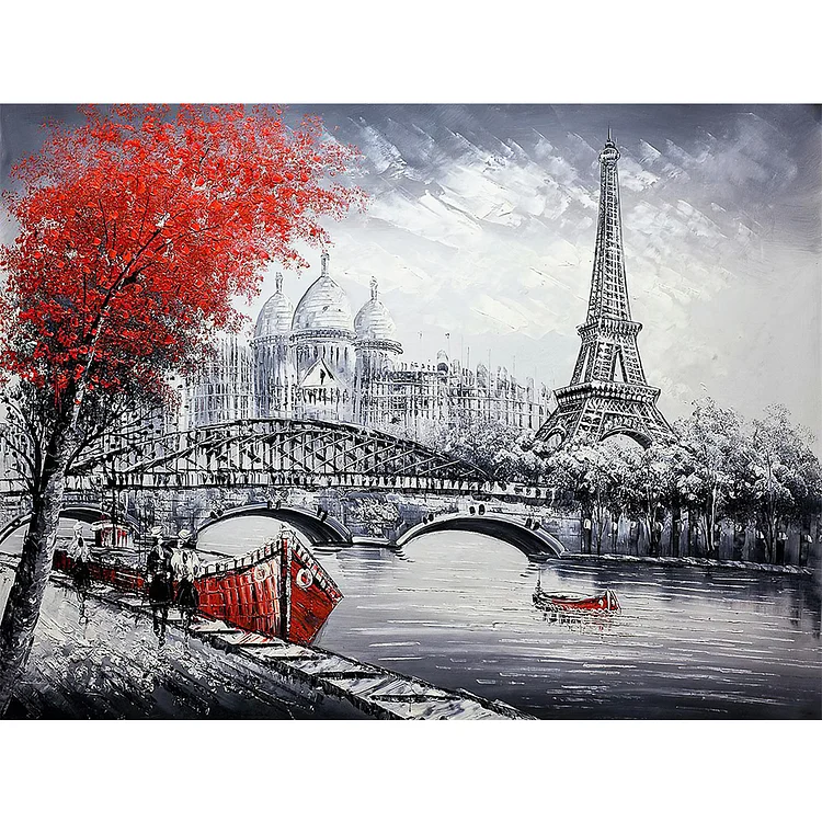 Diamond Painting Eiffel Towel Full Round Drill Rhinestone Picture (NH252)