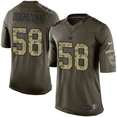 Giants #58 Owa Odighizuwa Green Men's Stitched NFL Limited Salute to Service Jersey