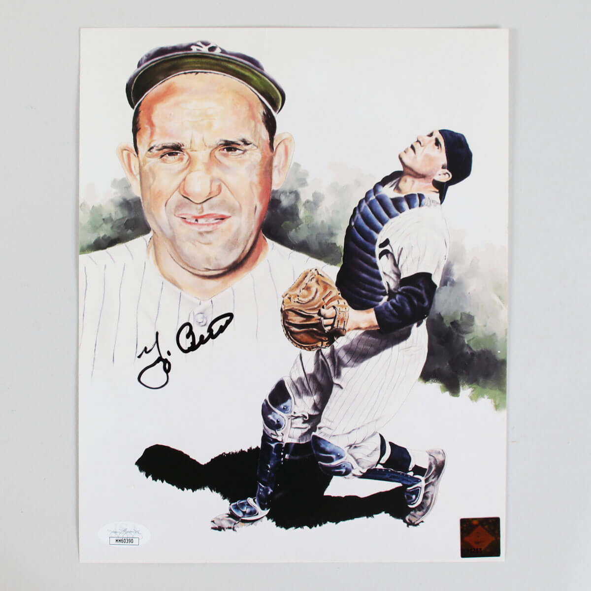 Yogi Berra Signed Photo Poster painting 8x10 Yankees - COA JSA