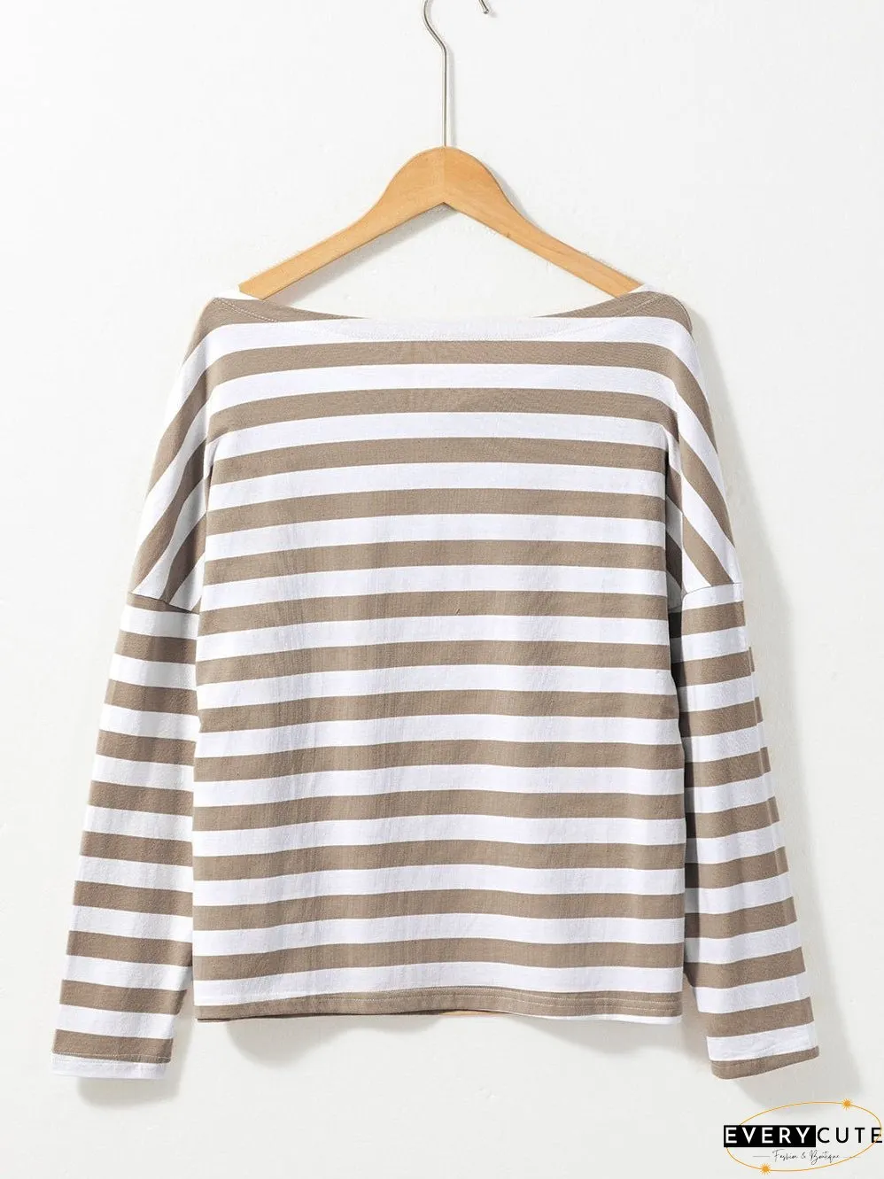 Loose-Fitting Short Sleeve Mock Neck Top