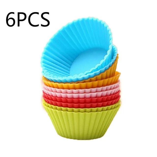 DIY Cake Decorating Tools Silicone Cake Mold Round Shaped Cupcake Baking Molds Kitchen Cooking Silicone Cake Mold