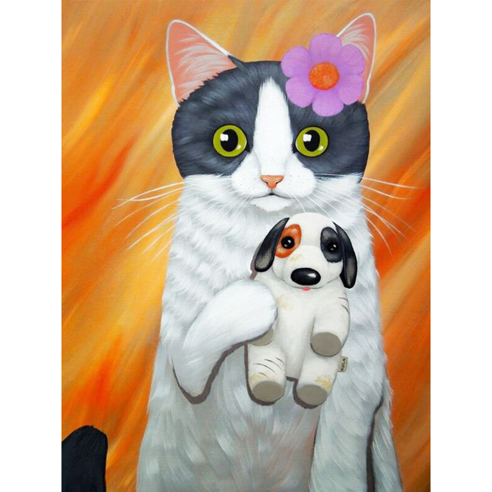 

Cat - Round Drill Diamond Painting - 30*40CM, 501 Original