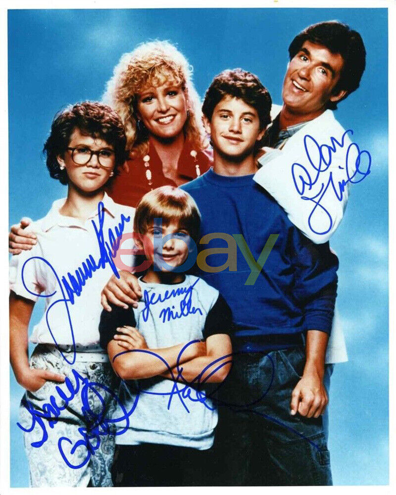 Growing Pains Cast by 5 Autographed Signed 8x10 Photo Poster painting reprint