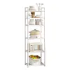 6 Tier Metal Storage Shelf Heavy Duty Shelving Unit for Kitchen Bathroom Laundry