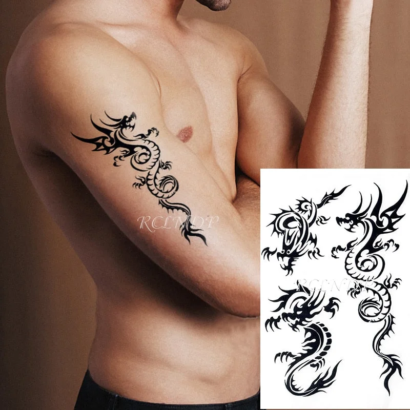 Waterproof Temporary Tattoo Sticker Sexy Snake Element Fake Tatoo Flash Tatto Body Art for Women Men tatuajes temporales